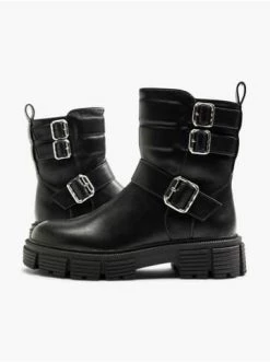 Coupon 👏 Stiefel & 🥾 Boots Catwalk Bikerboots Schwarz Günstig Kaufen ⌛ -Angebote Catwalk Store catwalk bikerboots schwarz 4