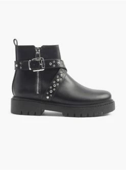 Brandneu 🔔 Stiefel & 🥾 Boots Catwalk Bikerboots Schwarz Günstig Kaufen ⭐