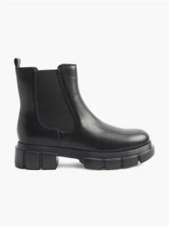 Blitzangebot 🎉 Stiefeletten Catwalk Chelsea 🥾 Boots Schwarz Günstig Kaufen 🌟