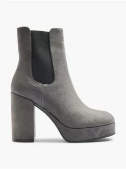 Bestes Angebot ⭐ Stiefeletten Catwalk Chelsea Stiefelette Grau Günstig Kaufen ✨