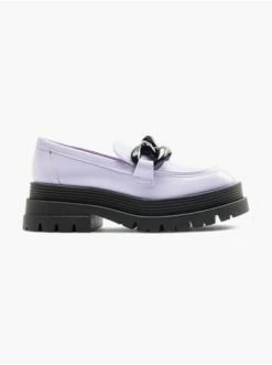 Großhandel 🥰 Halbschuhe Catwalk Chunky Loafer Lila Günstig Kaufen 😀
