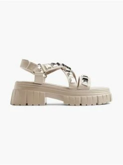 Bestes Angebot 🌟 Sandalen Catwalk 🩴 Sandalette Beige Günstig Kaufen 👍