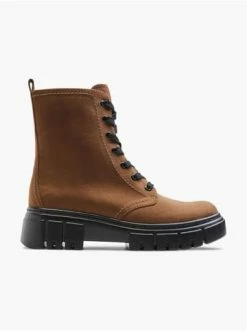 Angebote 🛒 Stiefel & 🥾 Boots Catwalk Schnürboots Braun Günstig Kaufen 👏