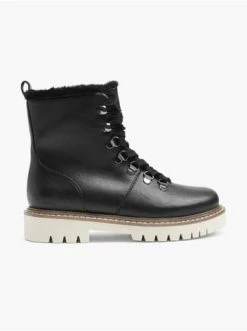 Budget ✨ Stiefel & 🥾 Boots Catwalk Schnürboots Schwarz Günstig Kaufen 🔔