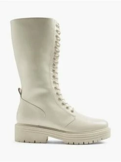 Schlussverkauf 😉 Stiefel & 🥾 Boots Catwalk Schnürstiefel Beige Günstig Kaufen 🤩