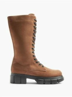 Neu ✔️ Stiefel & 🥾 Boots Catwalk Schnürstiefel Braun Günstig Kaufen 🧨