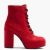 Top 10 😀 Stiefeletten Catwalk Schnürstiefelette Rot Günstig Kaufen 🎉
