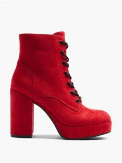 Top 10 😀 Stiefeletten Catwalk Schnürstiefelette Rot Günstig Kaufen 🎉