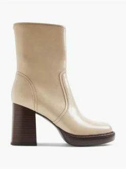 Budget ⭐ Stiefeletten Catwalk Stiefelette Beige Günstig Kaufen 🔔