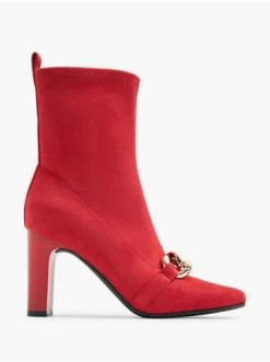 Blitzangebot ❤️ Stiefeletten Catwalk Stiefelette Rot Günstig Kaufen 👏